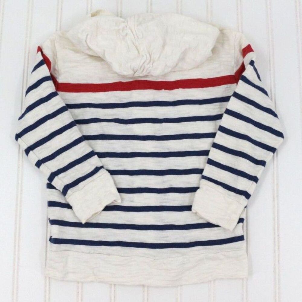 Gap Kids Full Zip Nautical Jacket Size 4T 100% Cotton Striped